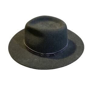 Fallen Broken Street Green Felt Fedora Hat Australian Wool Leather Outer Band